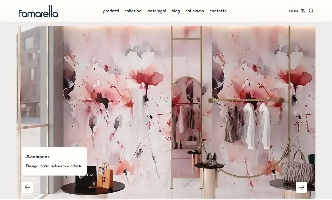 طراحی و توسعه سایت فامارلا